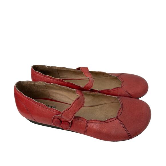 Miz Mooz Shoes Womens Size 8 Dorina Red Leather Mary Jane Comfort - Picture 1 of 10